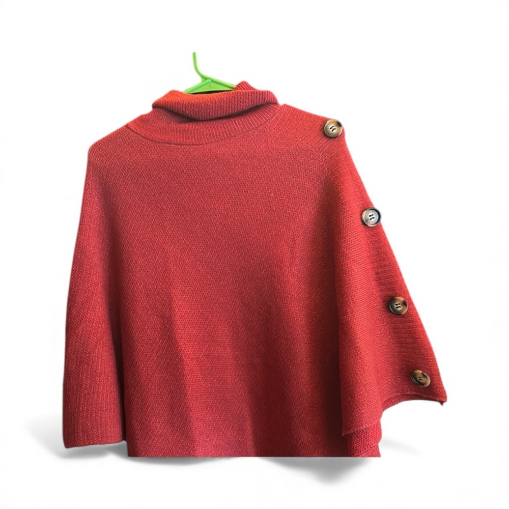 NWOT red throw top one size